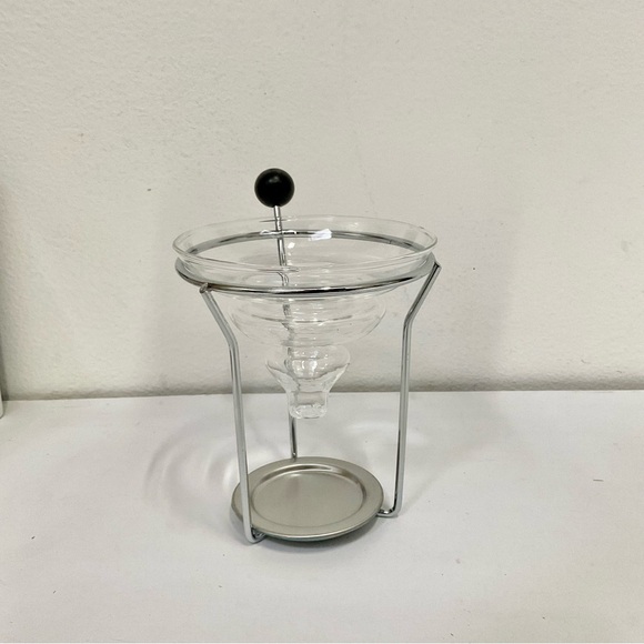 Trudeau Wine Funnel Aerator With Stand Mouth Blown Glass - Picture 2 of 6